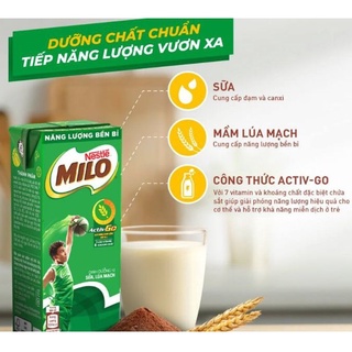 Thùng sữa Milo Active 48 hộp 180ml thức uống lúa mạch