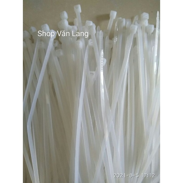100g dây thít nhựa màu trắng 20cm - hàng loại 1