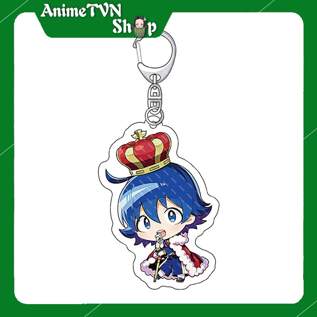 Móc khoá Mica dây xịn anime manga Mairimashita! Iruma-kun  - Nhựa Cứng Acrylic In 2 mặt sắc nét