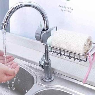 Giỏ treo bồn rửa chén bát inox | Giá treo bồn rửa bát riện dụng