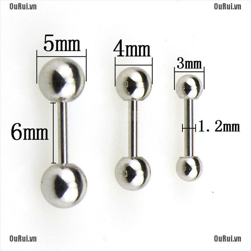 Khuyên Xỏ Sụn Tai Bằng Thép Không Gỉ Cá Tính