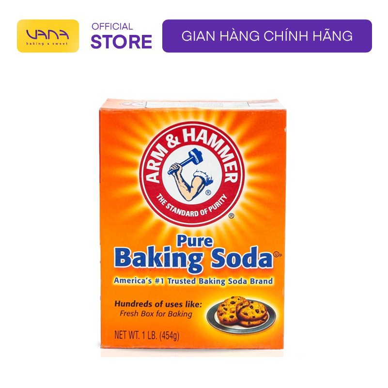 Bột làm bánh Baking soda búa 454g - Bột muối nở nhập khẩu chính hãng