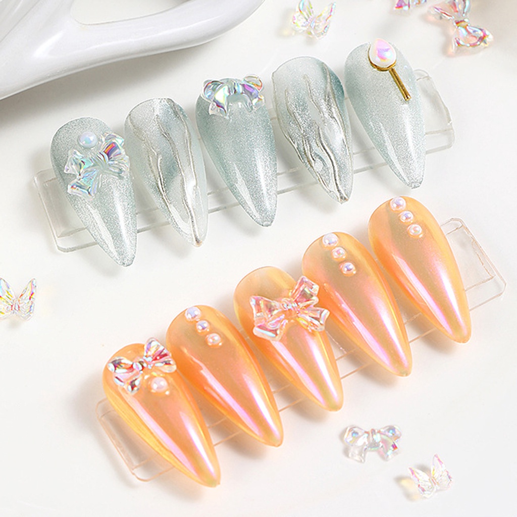 [Hàng mới về] Set 30 Nơ Đính Đá Trang Trí Móng Tay Cho Nữ