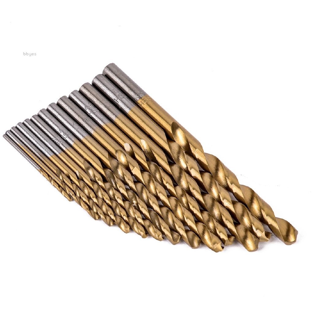 Bộ 13 Mũi Khoan Thép Bọc Titanium Tốc Độ Cao 1.5-6.5mm