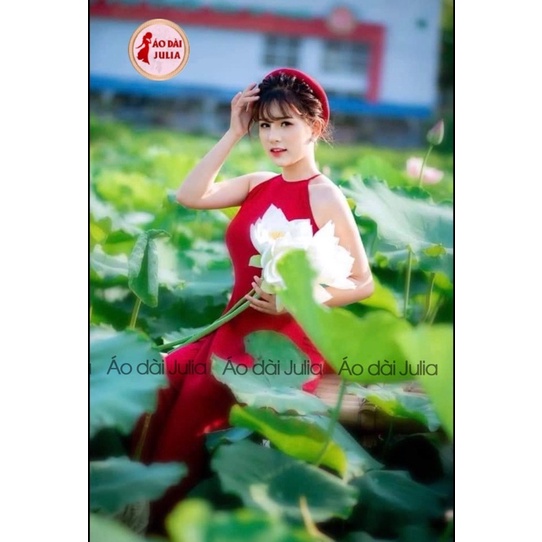 ÁO YẾM CHỤP SEN ÁO DÀI CHỤP SEN LỤA NHIỀU MÀU