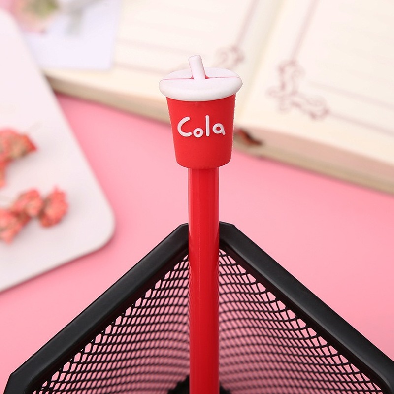 1 Chiếc Bút Gel Dễ Thương Sáng Tạo Pháp Khoai Tây Chiên Cola Burger Kem Trung Tính Bút Sinh Viên Mực Đen Viết Dụng Cụ Văn Phòng Phẩm
