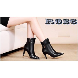 Giày bốt boot nữ đẹp Rosata cổ cao RO26