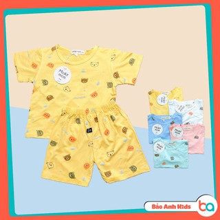 Bộ Cộc Tay Bé Trai Bé Gái 💖 Bộ Thun Lạnh Minky Mom Cho Bé 💖 Co Giãn, Mềm Mịn, Thấm Hút Mồ Hôi