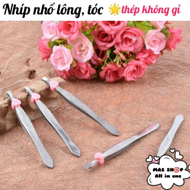 Nhíp nhỏ lông, tóc bạc bằng thép không gỉ