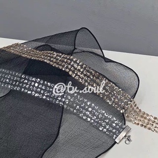 CÓ SẴN - Choker kim tuyến lấp lánh bling bling phụ kiện