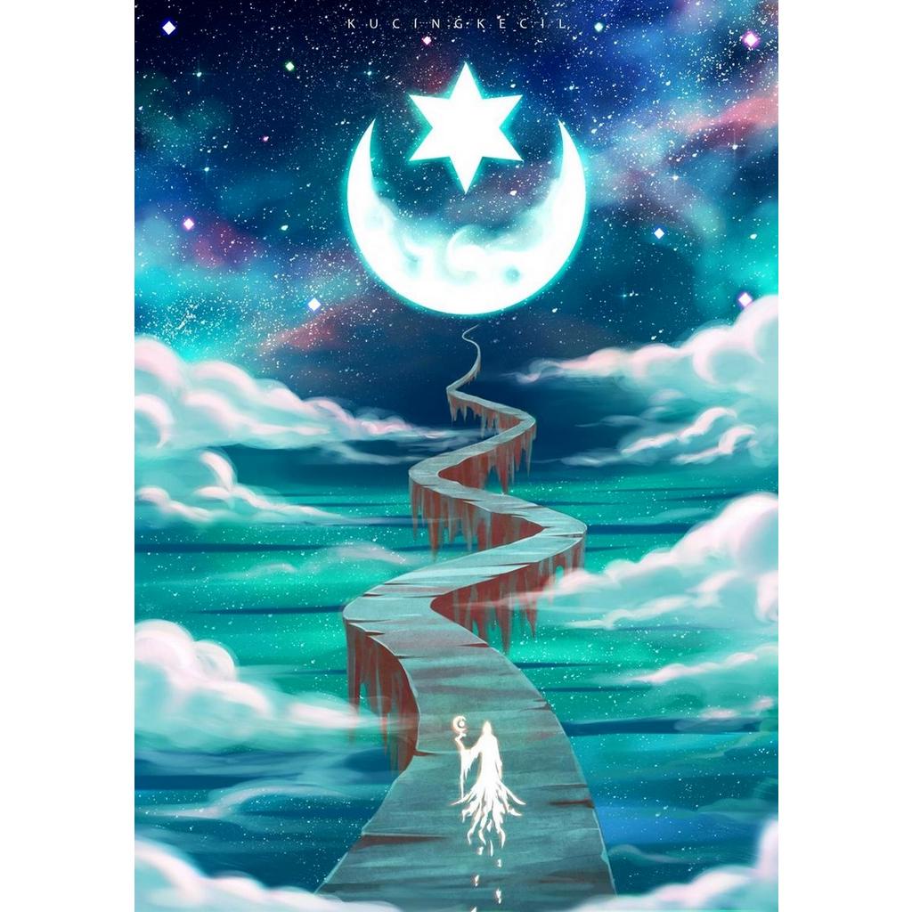 Bộ tranh đính đá 5d họa tiết phong cảnh độc đáo diy 30x40