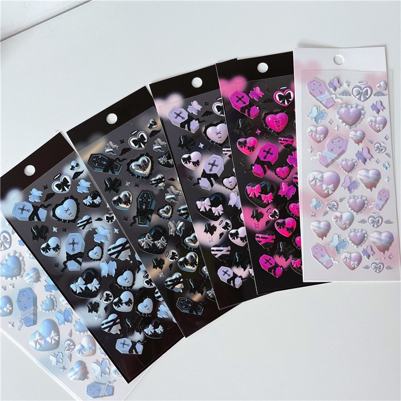 Steve Diablo Nhãn Dán Trang Trí Hình Nơ Tình Yêu Ba Chiều