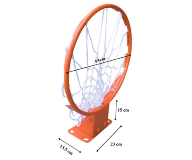 Khung Vành bóng rổ tiêu chuẩn NBA thi đấu (2 lò xo Chịu lực 180kg) dùng cho nhà thi đấu huấn luyện và giảng dạy