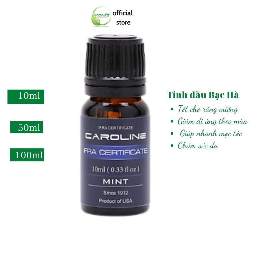 Tinh dầu Bạc Hà Caroline 10ml/50ml/100ml