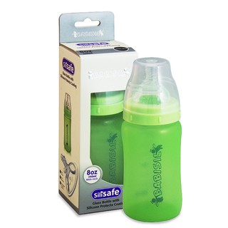Bình sữa thủy tinh bọc silicone Anh Quốc Babisil