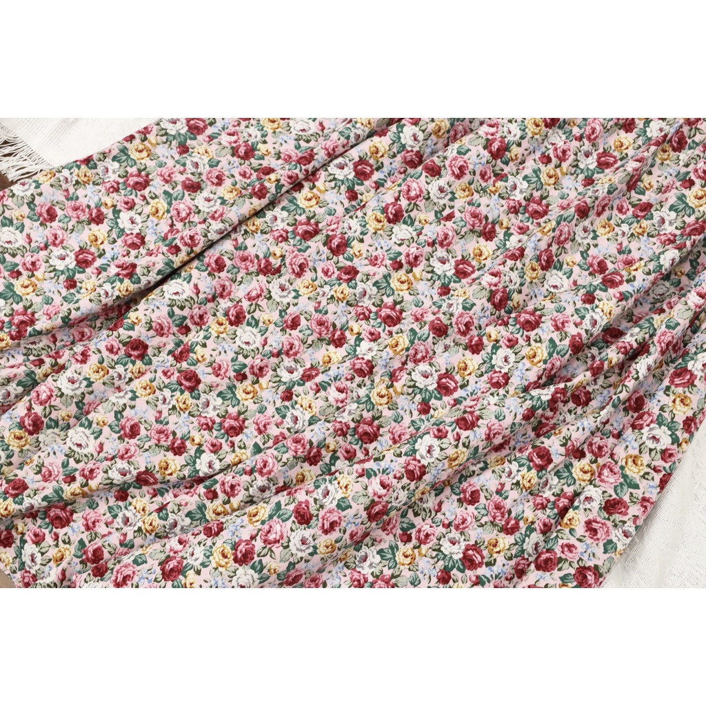 Đầm Midi V.e.r.o.M.o.d.a Hoa Nhí - Hàng xuất dư 100%