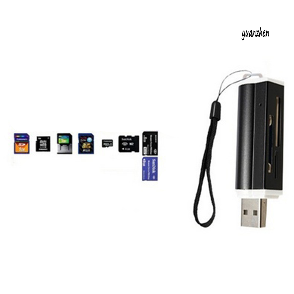 Đầu Đọc Thẻ Nhớ Tốc Độ Cao Usb 2.0 Micro Sd Tf Mmc Sdhc Ms | BigBuy360 - bigbuy360.vn