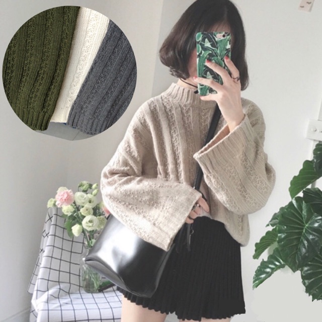 [SALE XẢ KHO] Áo len tay loe