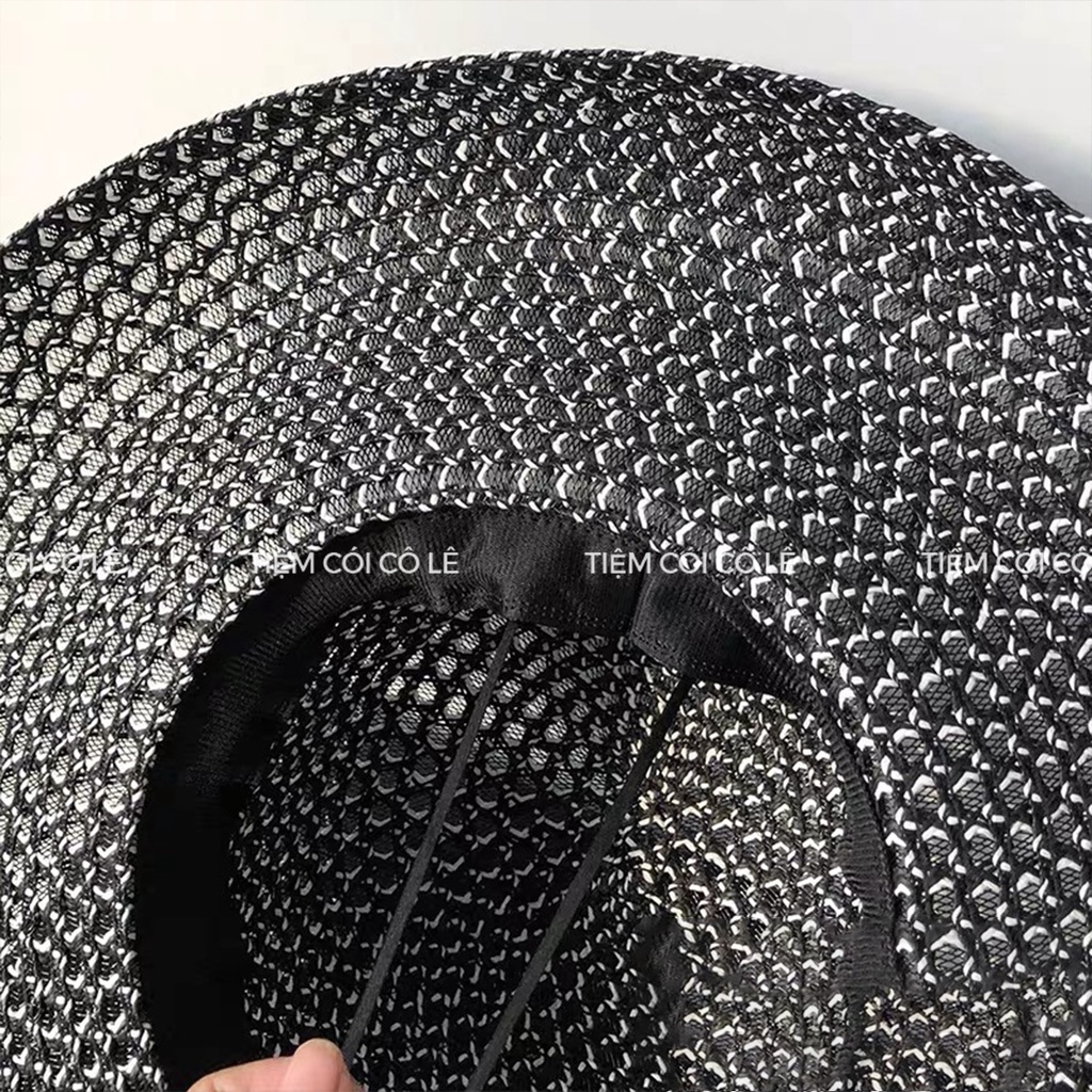 Nón chuông lưới hot trend, mũ lưới thời trang siêu sang cho bạn gái - Tiệm Cói Cô Lê
