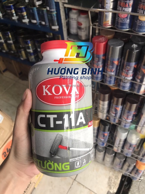 Chống thấm Kova lon 1 kg hàng chính hãng (màu trắng sữa)