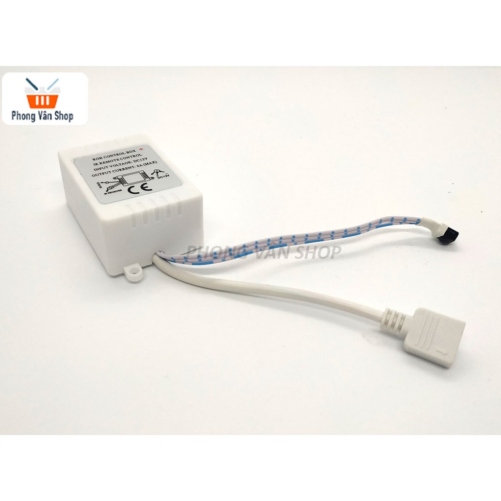 Bộ cuộn led trang trí RGB 5m - đủ phụ kiện - Có điều khiển thay đổi nháy led