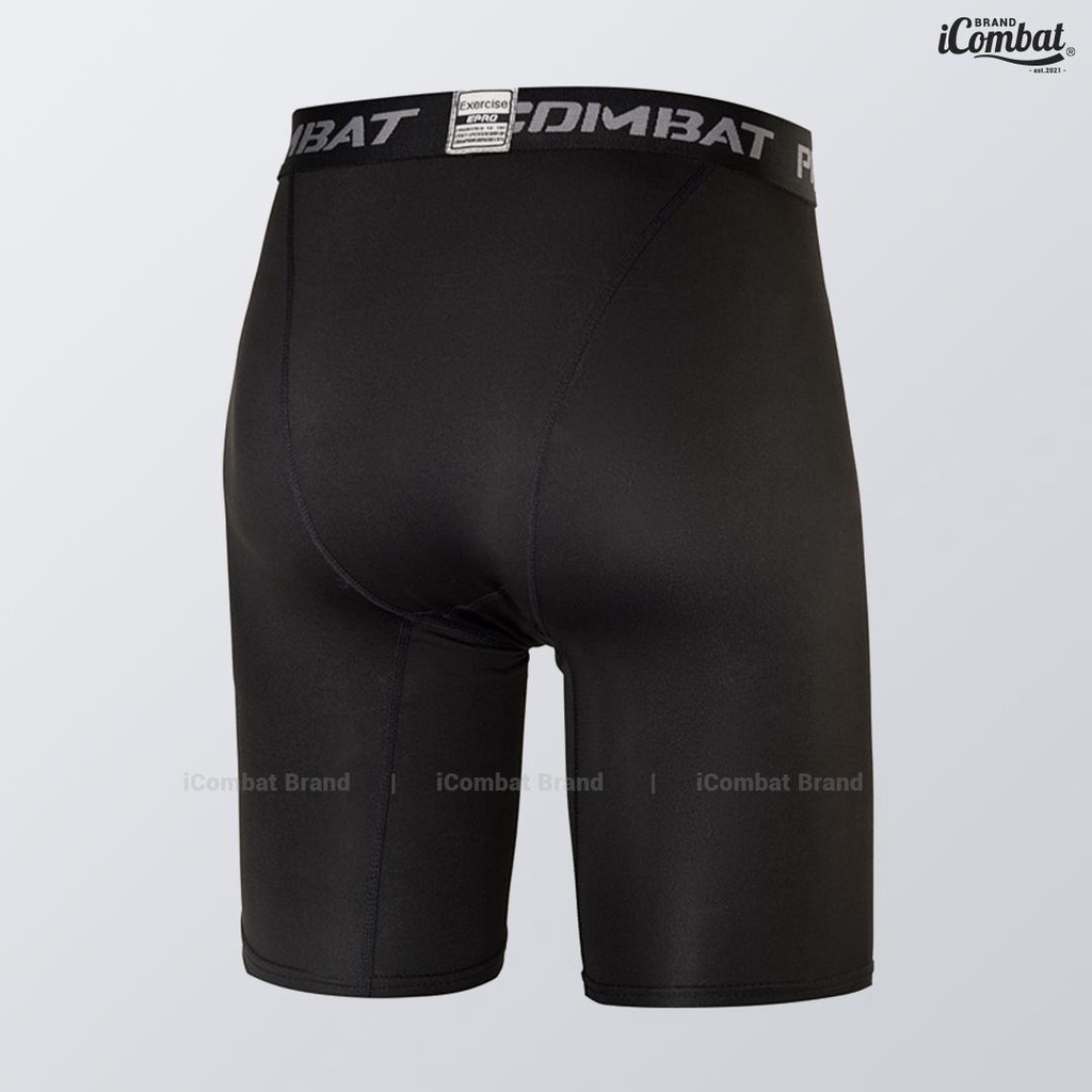 Quần legging nam combat bóng rổ quần giữ nhiệt nam đen iCombat v2
