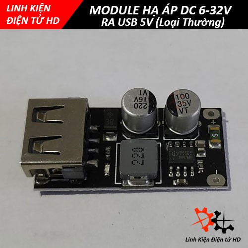 Module hạ áp DC 6-32v- USB 5v - sạc nhanh QC2.0-3.0