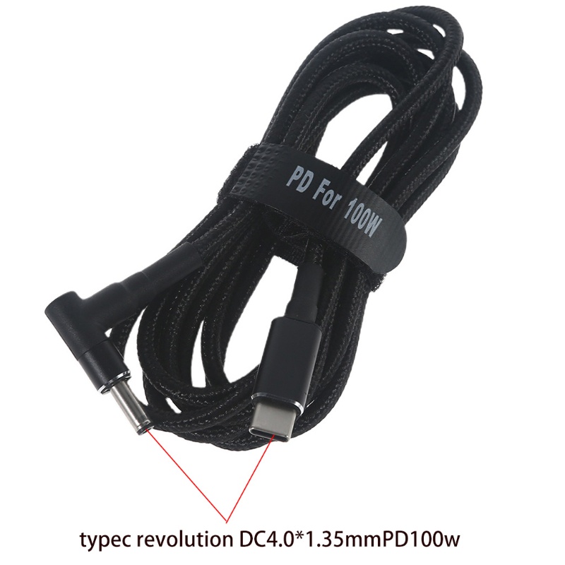 Dây Cáp Sạc Nhanh PD 100W Type-C USB-C Đầu Đực Sang Đầu Cái DC 4.0 X1.35mm
