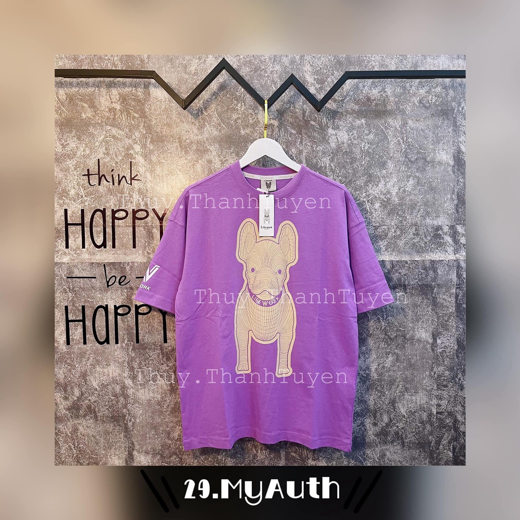 Áo thun LIFE WORK (chính hãng) PURPLE