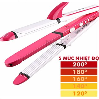 Máy Làm Tóc 3 Trong 1 Shinon 8088T Có Chỉnh Nhiệt Độ Máy tạo kiểu tóc 5 mức nhiệt độ đa năng