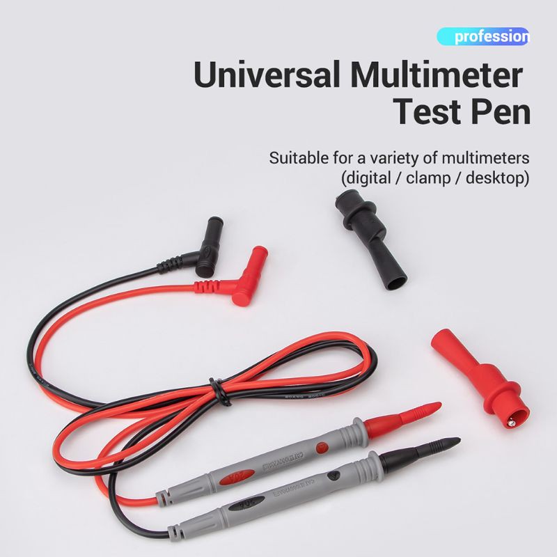 AOT.Multimeter 1000V 20A Test Lead Probe Wire Pen Cable with Thin Tip Needle PT1032