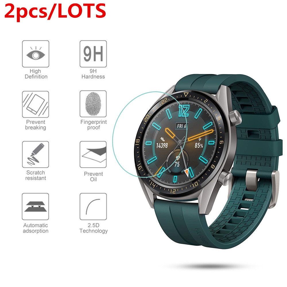 Set 2 Kính Cường Lực Bảo Vệ Màn Hình Đồng Hồ Huawei Watch GT Active Kèm Phụ Kiện