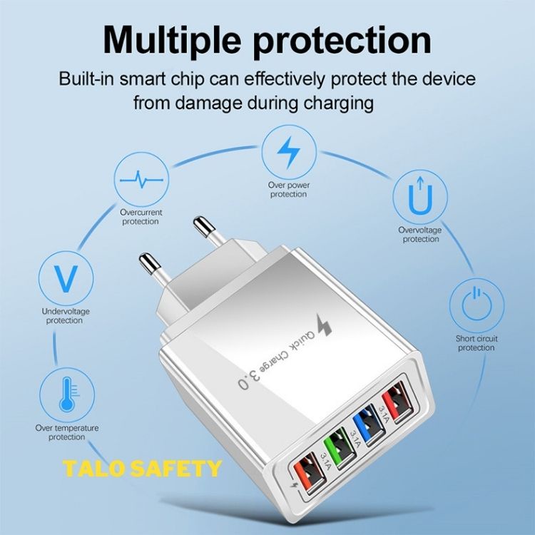 Củ sạc nhanh cho điện thoại, đèn pin siêu sáng QC 3.0