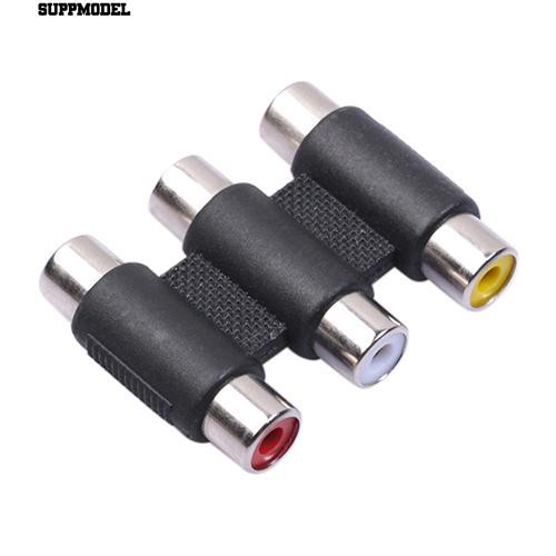 Đầu cắm cáp âm thanh nối dài 3 RCA AV chuyên dụng tiện lợi chất lượng cao