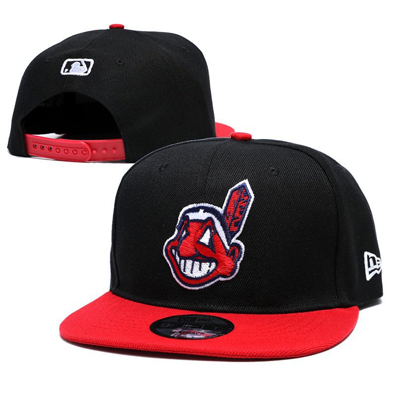 ✔️High Quality Caps MLB Cleveland Indians Snapback Cap Men Women Hat Sport Outdoor Hip Hop Hats with Adjustable Strap 90ob