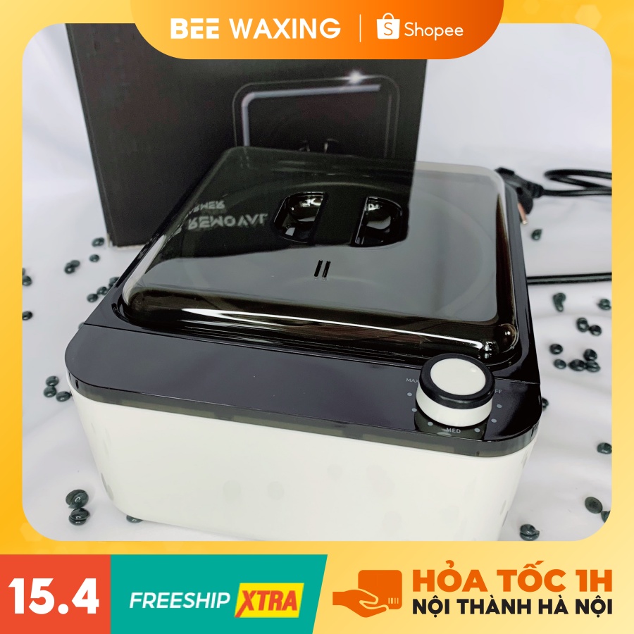 Nồi Nấu Sáp Chống Dính- Máy Đun Sáp Wax Lông Chống Dính Tiêu Chuẩn Châu Âu- [Tặng kèm que quét sáp]