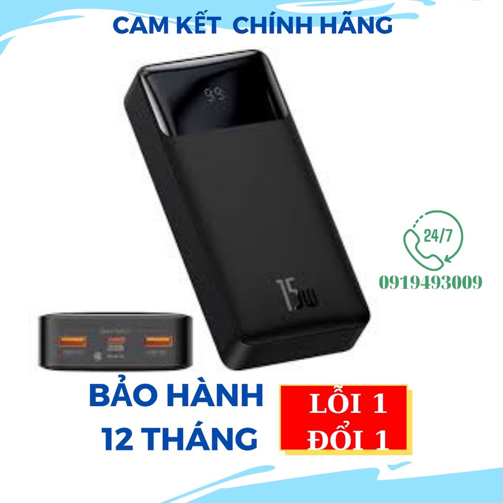 Sạc Dự Phòng Baseus Sạc Nhanh 10000mAh SẠC NHANH 15W kết nối cực nhanh CHÍNH HÃNG BH 1 NĂM