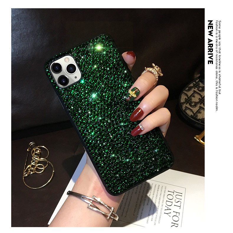 Nửa Đêm Kim Cương Giả Lấp Lánh Sang Trọng Cho iphone 14 12 pro max 13 pro max Vỏ