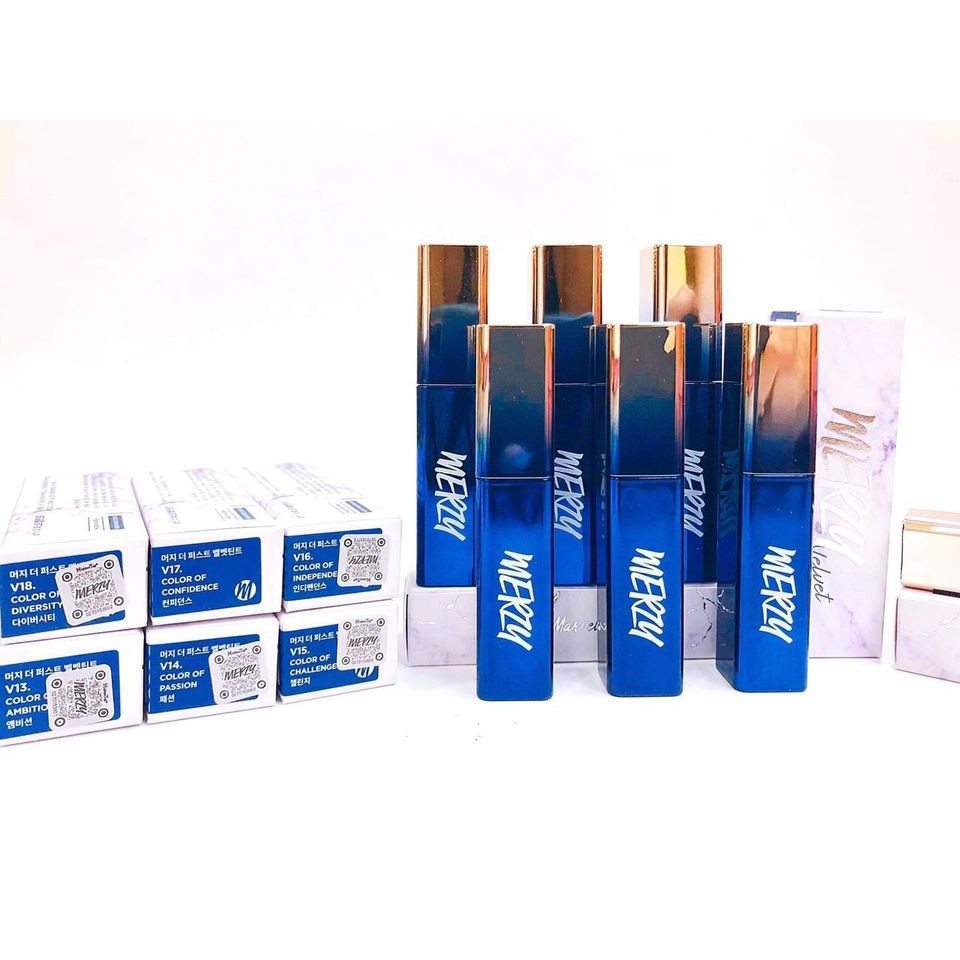 Son Merzy The First Velvet Tint Ver 3 - Merzy vỏ xanh - Season 3