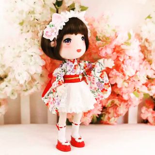 Búp bê vải cao cấp váy ngắn kiểu nhật