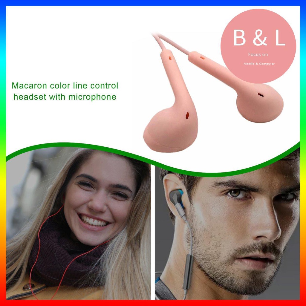[BL]Wired Ear Stereo Headphone Bass Subwoofer For Phone Earphone With Speaker