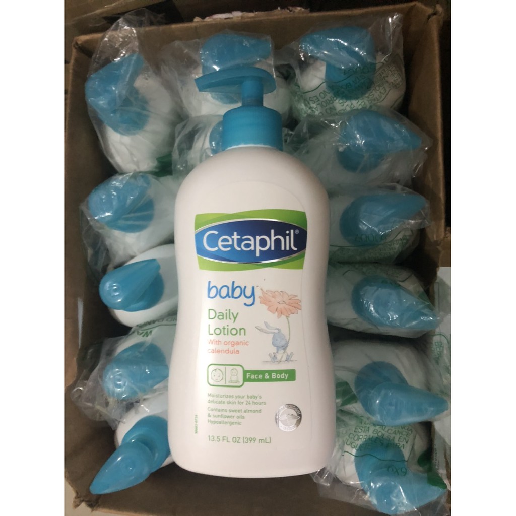 Dưỡng thể cho bé Cetaphil Baby Daily Lotion Face &amp; Body 399ml