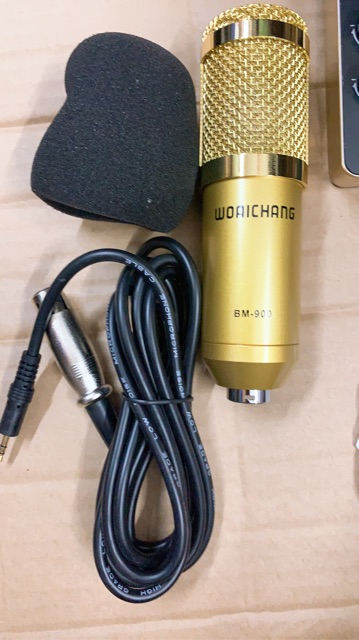 [Freeship toàn quốc từ 50k] Combo bộ thu âm đơn giản soundcard V10 mic BM900tặng tai nghe AKG ( 3 món).