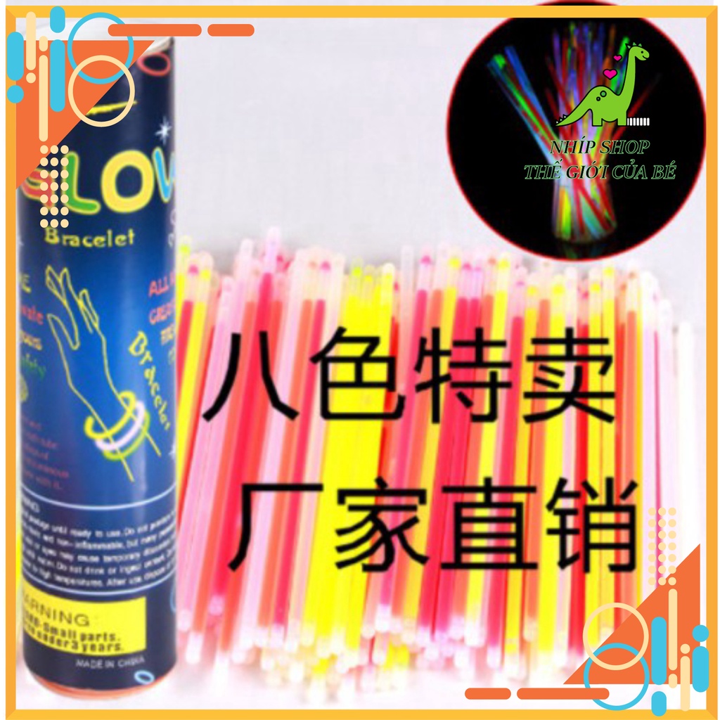 Que phát sáng  nhiều màu - Vòng tay dạ quang lightstick có đầu nối