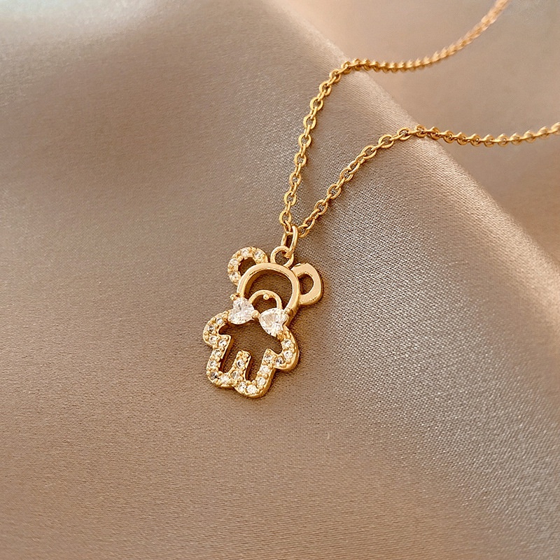 Vòng Cổ Choker Hình Mặt Trăng / Ngôi Sao / Mặt Trăng / Cánh Thiên Thần Đính Đá Zircon Sáng Bóng Lãng Mạn Thời Trang Hàn Quốc Cho Nữ