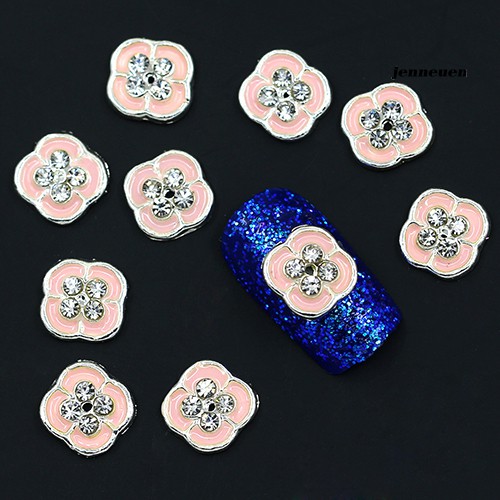 [Hàng mới về] Set 10 Sticker trang trí móng tay 3D lấp lánh DIY thời trang