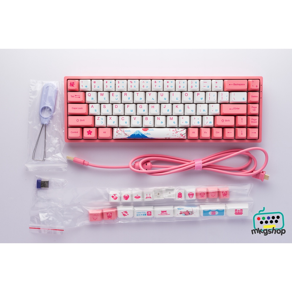 Bàn phím cơ AKKO 3068B wireless 2.4g, bluetooth 5.0, type C, hot swap, led nền RGB