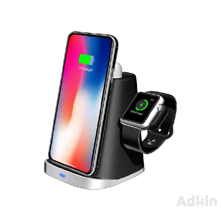 Bộ Tai Nghe Không Dây 3 Trong 1 Cho Apple Airpods Iphone 8 Plus X Xr Xs Samsung S8 S9 S7