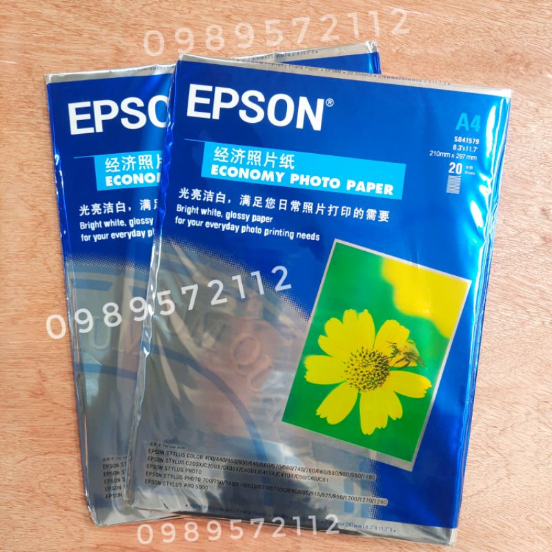 Giấy in ảnh EPSON 1 mặt định lượng 200gsm