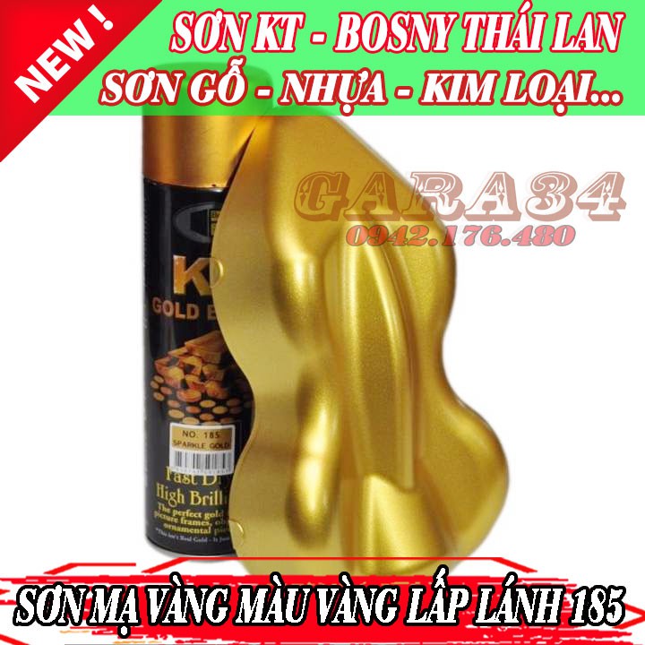 SƠN XỊT MẠ VÀNG BOSNY KT THÁI CỰC ĐẸP 3 MÀU HOT